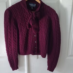 Ralph Lauren Women's Burgundy Sweater